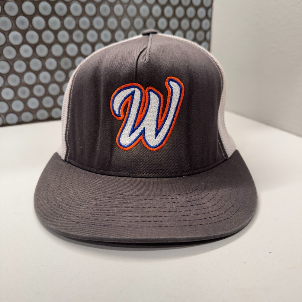 Washington Nationals Hat Cap Gray Meshback Unknown Logo W Outdoor Casual
